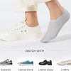 Ultra Thin Liner Socks Non Slip ComBed Cotton No Show Socks