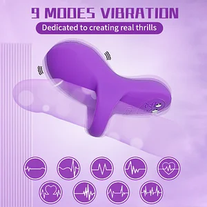 9 Modes Strong Shock Finger Vibrator Couple Sex Toy