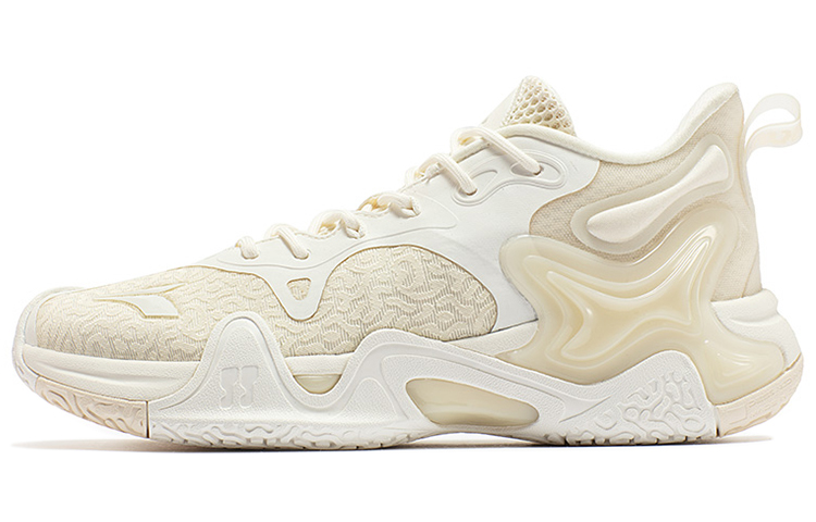 361° LAVA 2.0 Milk Cap Wear-Resistant Slip-Resistant Low-Top Performance Basketball Shoes Men's Beige