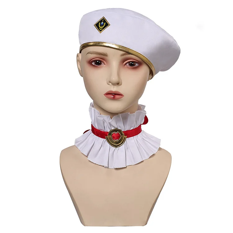 Arcane: League Of Legends 2 (2024) Caitlyn White Hat Collar Cosplay Halloween Carnival Accessories Props