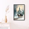 Diamond Painting-DIY Full Round Drill Christmas Snow House(40*60 CM)
