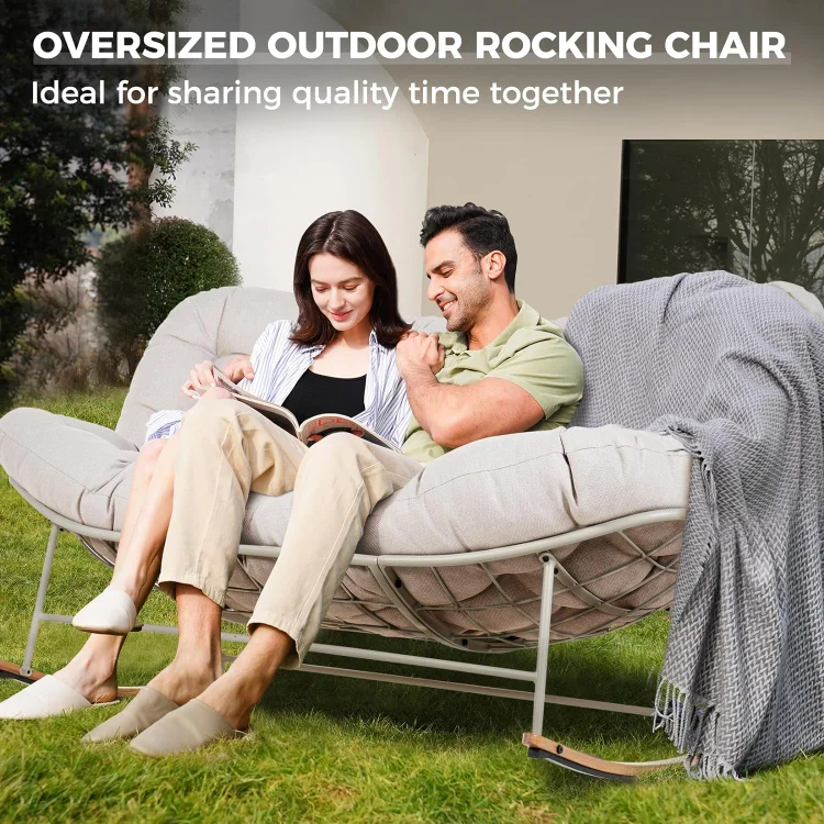 patio metal rocker