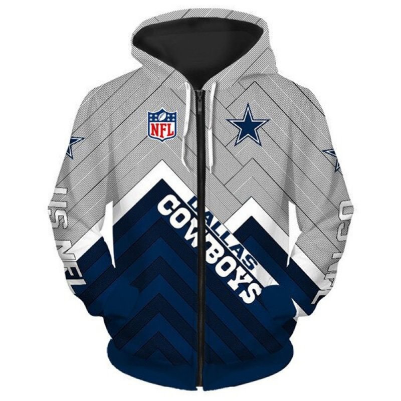 Dallas Cowboys NFL Team Zipper Hoodie