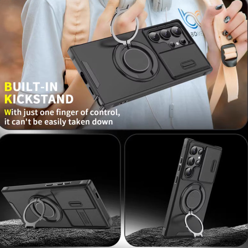 Suitable For Samsung S23/24 Solid Color Non-slip All-inclusive Mobile Phone Case