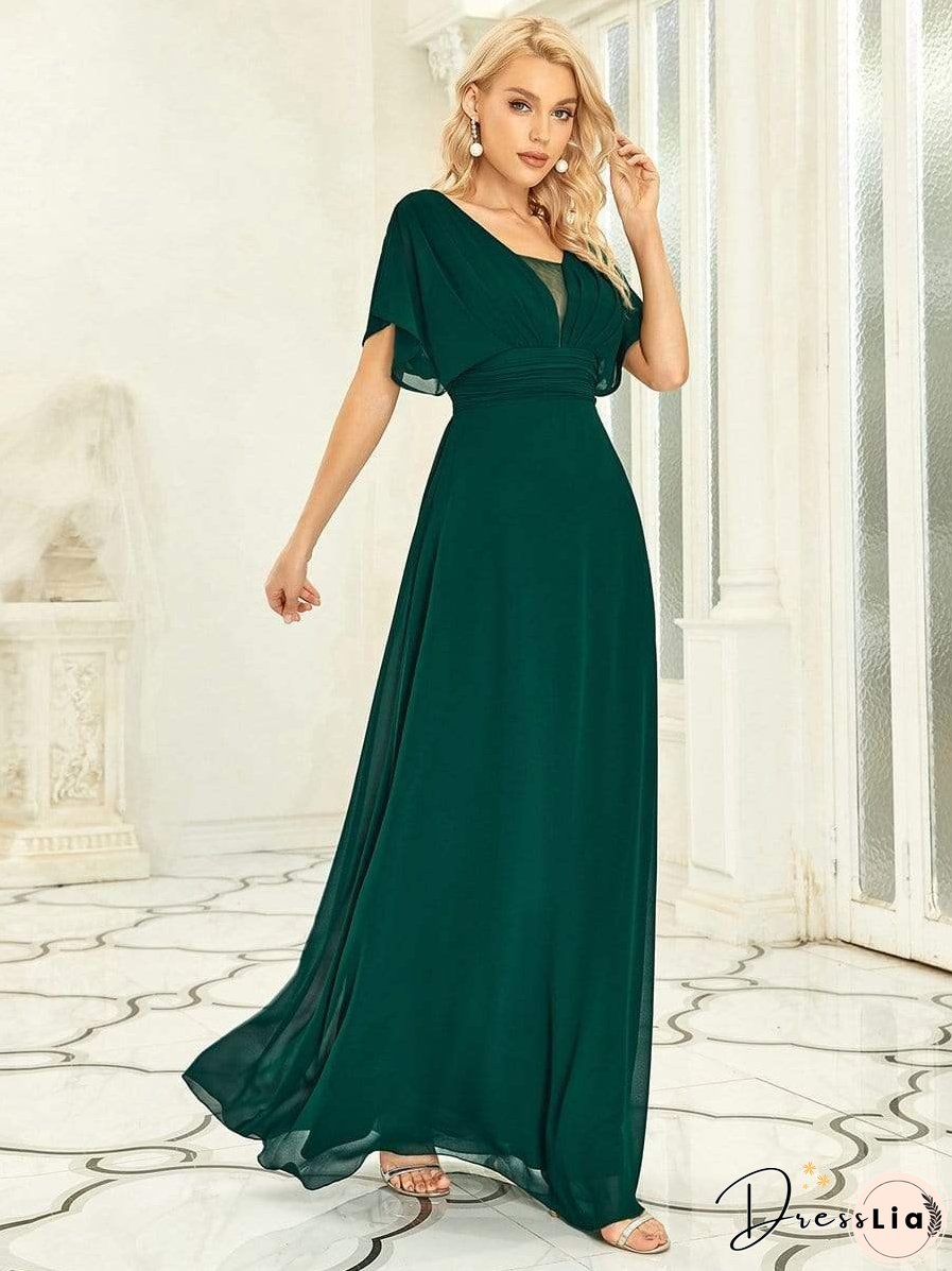 Flowy V-Neck Maxi Dress for Women