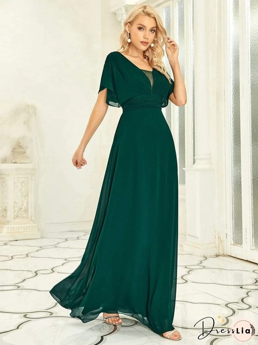 Flowy V-Neck Maxi Dress for Women