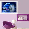 (Multistyle) Loup De Nuit - Rond Diamant Peinture 40*30CM