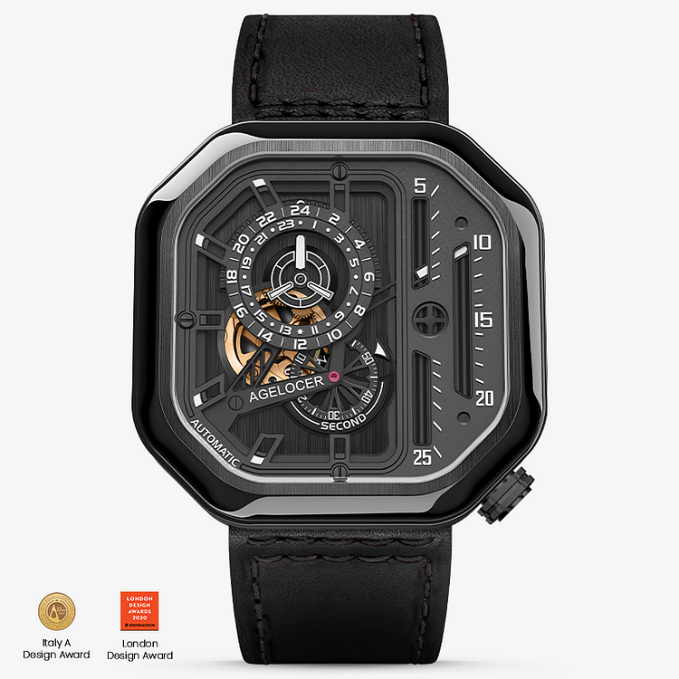 Agelocer Racing Watch Men's Hollow Automatic Mechanical Watch