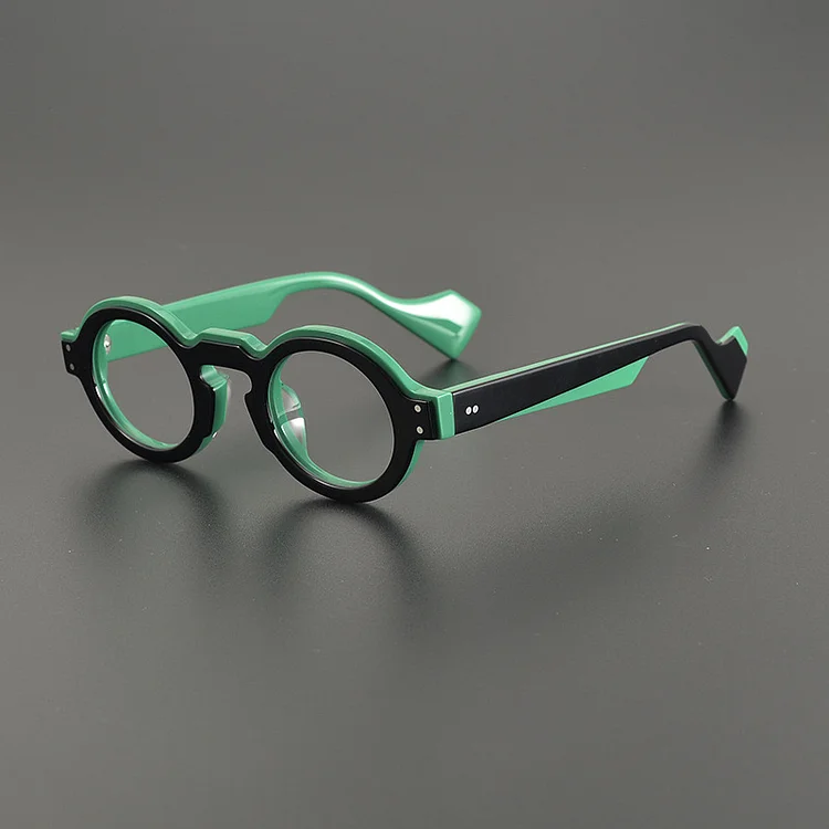 JMM Thickened Retro acetate glasses frame for men and women Classic round prescription glasses Luxury brand optical glasses fram