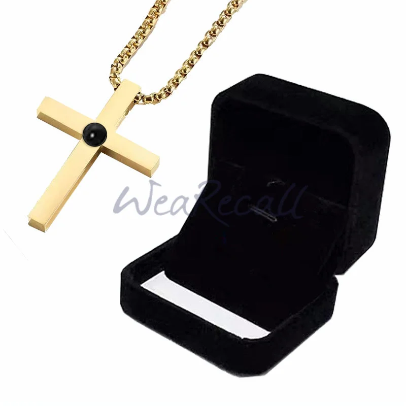 Cool Cross Projector Picture Custom Personalized Photo Necklace wetirmss