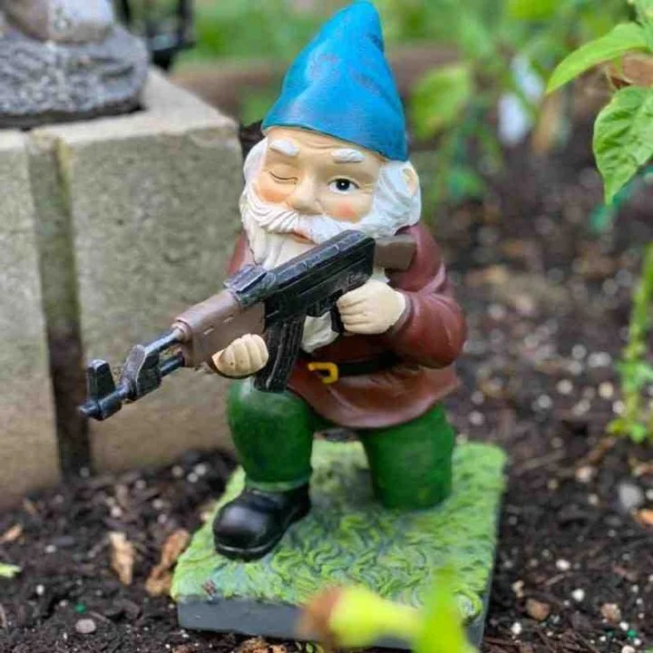 Army Garden Gnome With AK47