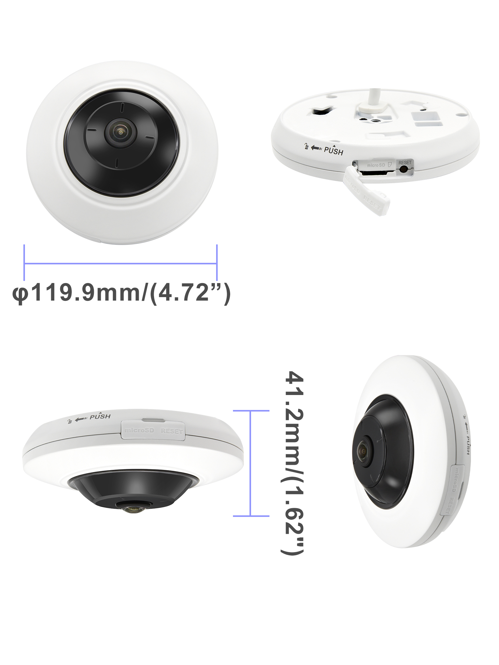 DT9555 MP Fisheye IP Camera