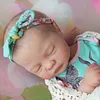 Handmade Baby Doll Girl Mae 20'' Realistic Soft Silicone Vinyl Reborn Asleep Baby Doll Set, Gift for Kids - RBBI-Myrebornbabydoll&reg; Myrebornbabydoll&reg;