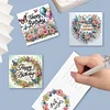 4Pcs Diamond Painting Birthday Greeting Cards Christmas Cards