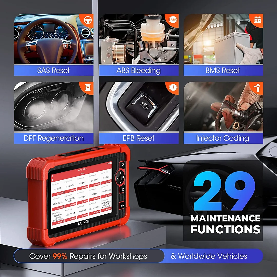 Launch scan tool crp919x bi directional scan tool with 29 service