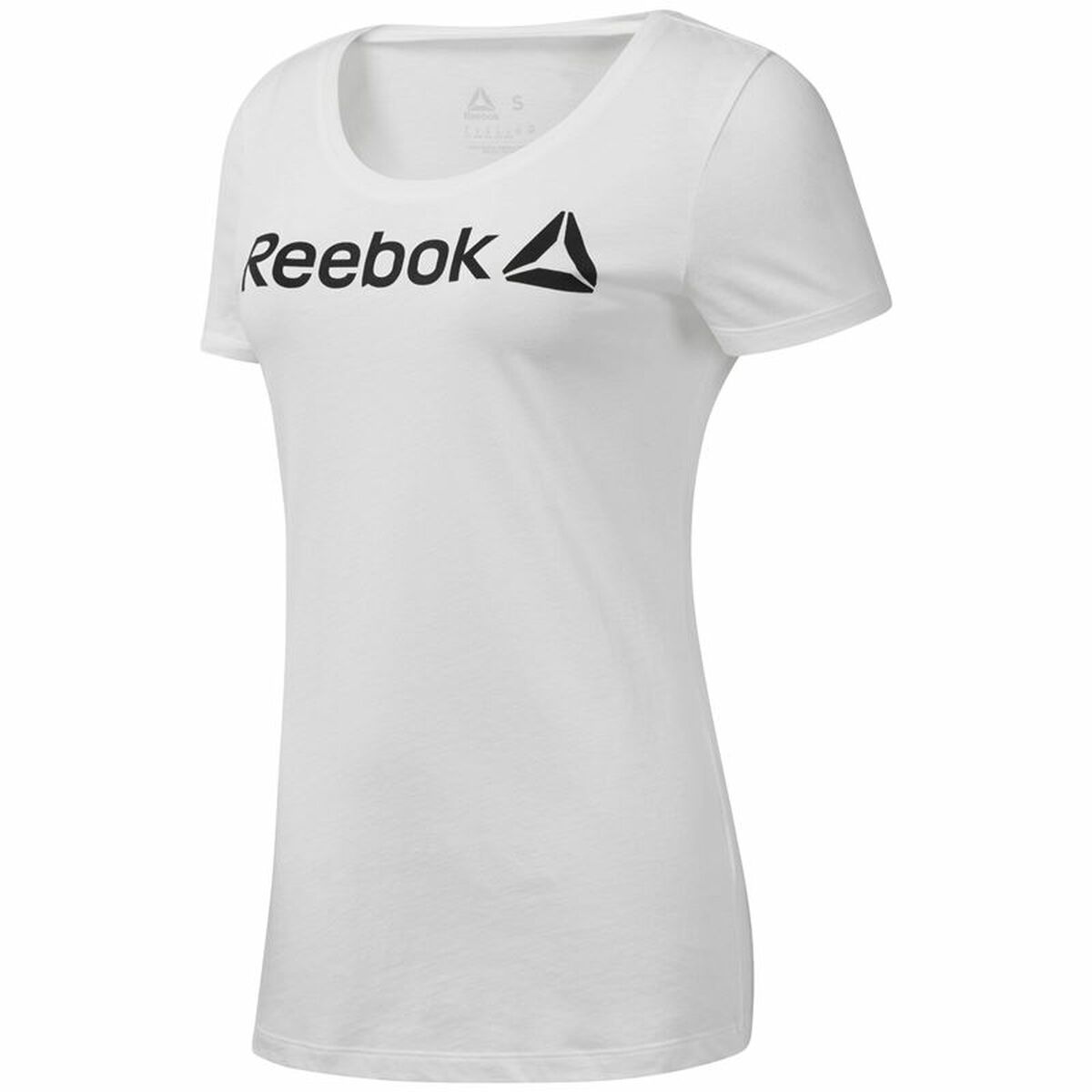 Women&rsquo;s Short Sleeve T-Shirt Reebok Scoop Neck White