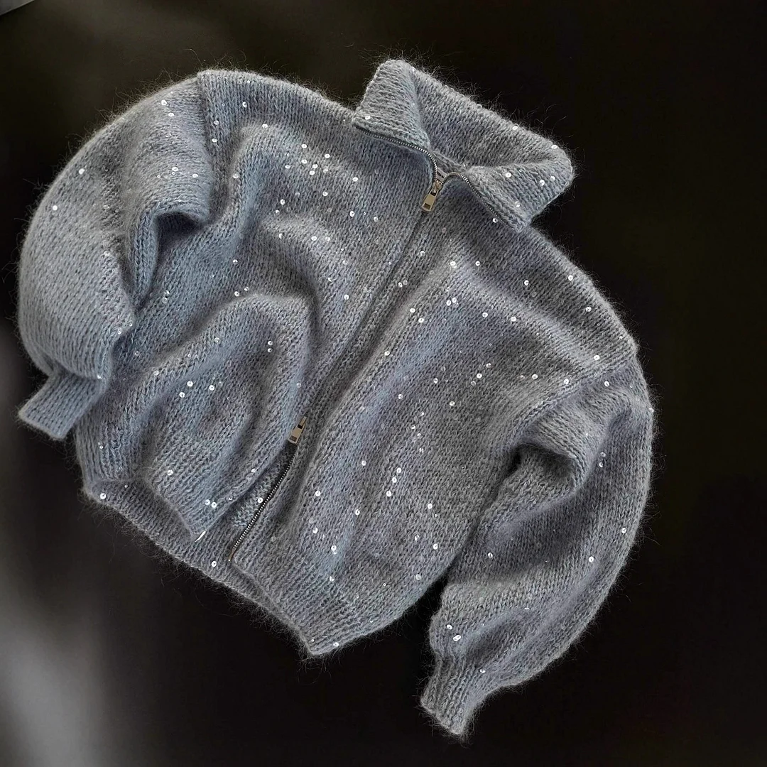 Athvotar Athvotar Lazy Knitted Casual Sweater Gray Camel Two-Color High-End One-Shoulder Vest With Wide-Legged Trousers