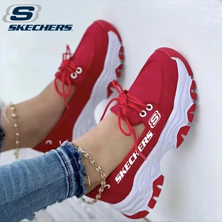 SKECHERS® SAPATOS COM ATACADORES CONFORTÁVEIS E SOLAS ANTIDERRAPANTES