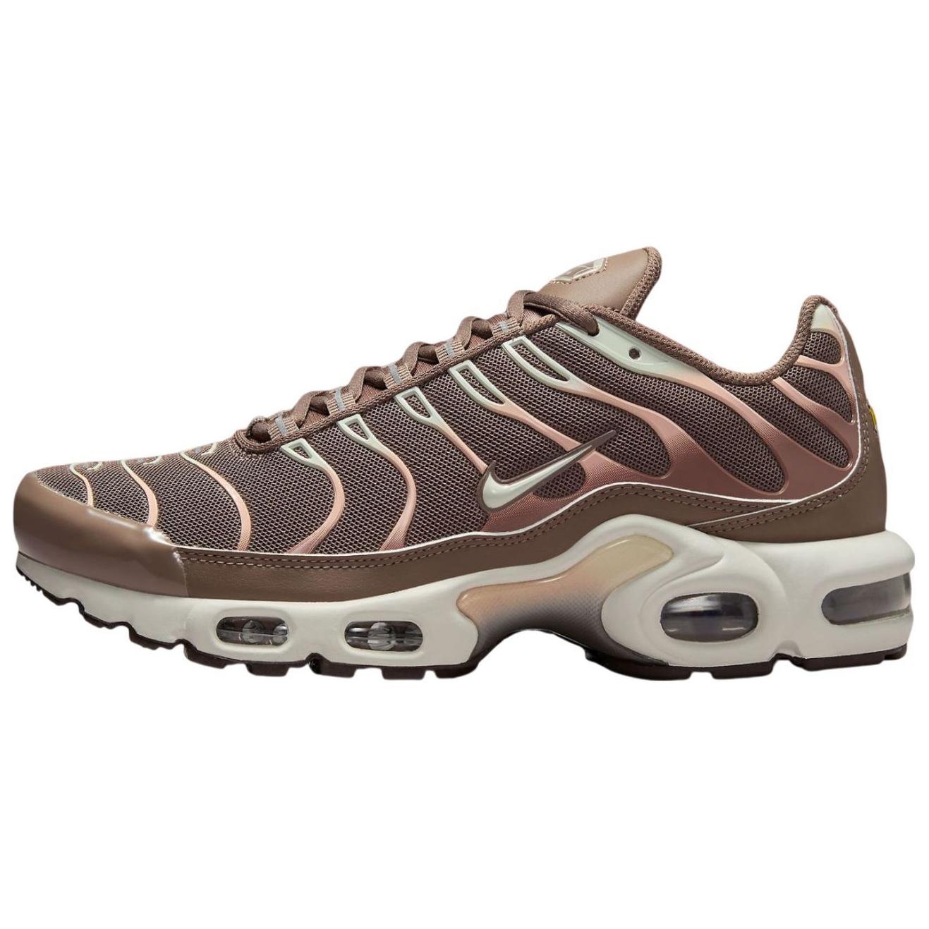 Nike Air Max Plus Mink Brown Baroque Brown Sail Metallic Silver Women's