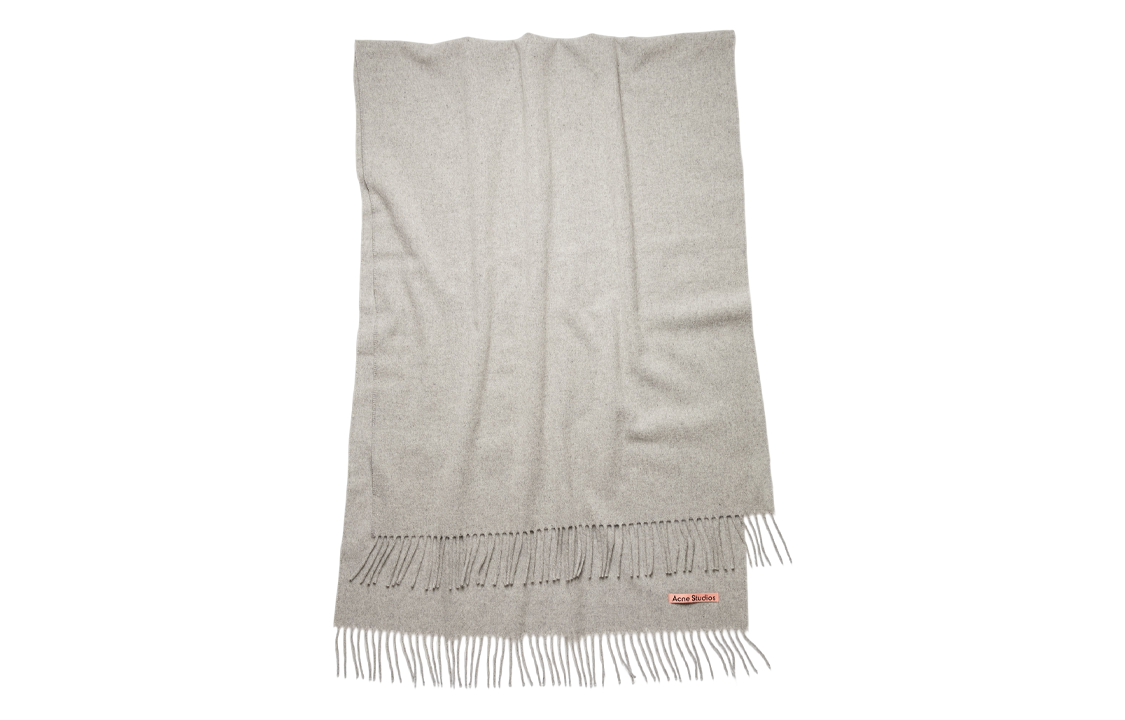 Acne Studios Knit Scarves Unisex Gray