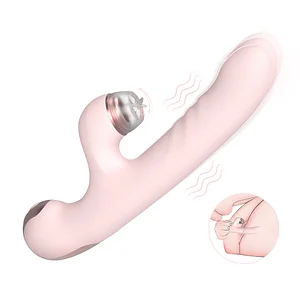 3 In 1 Suction Thrusting Rabbite Vibrator With 3 Replaceable Head