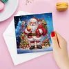 12Pcs Diamond Painting Santa Claus Greeting Cards Christmas Cards