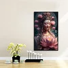 Fleur De Lotus Bouddhiste Guanyin - Diamant Rond 40X60CM
