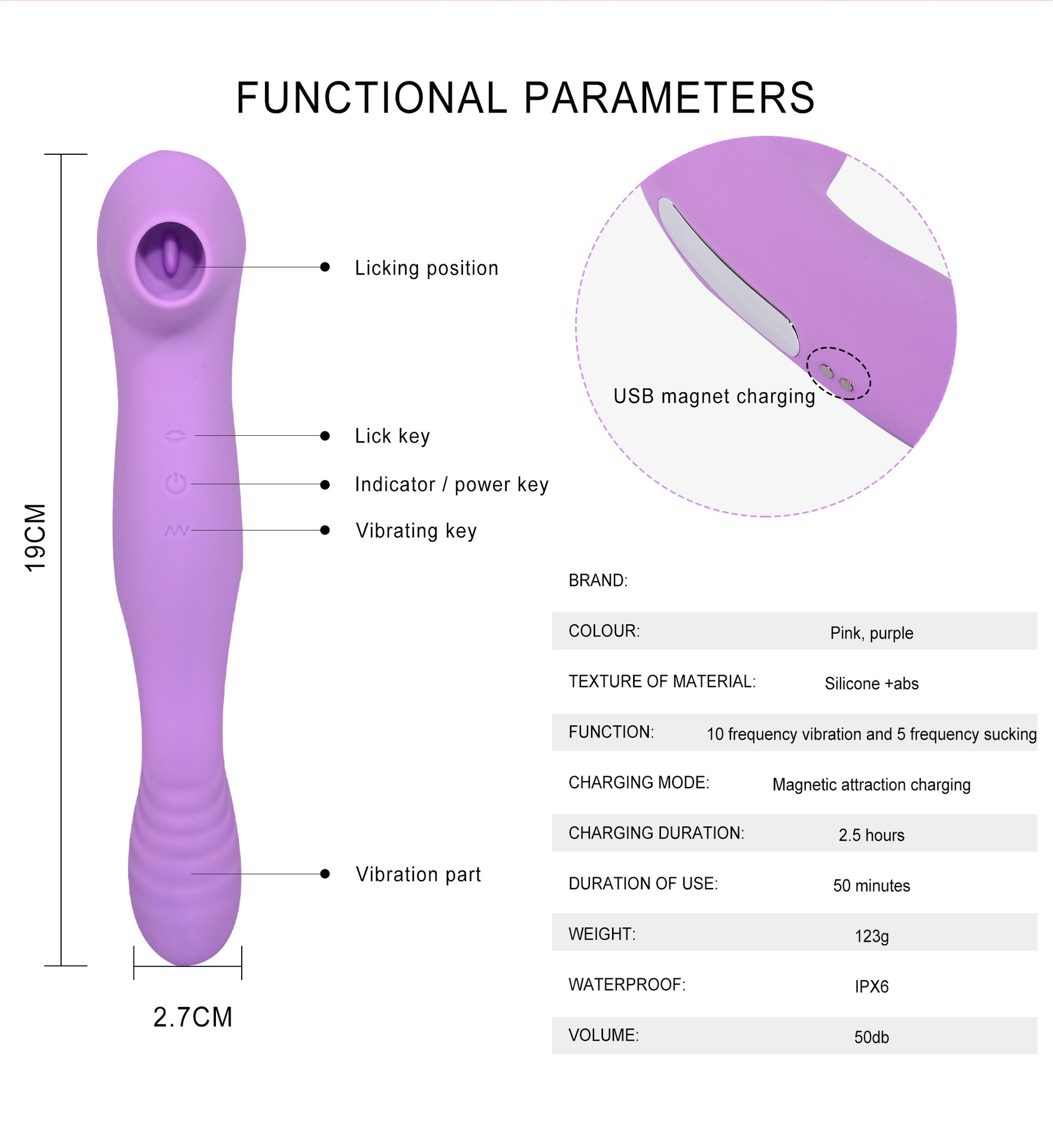 Bending Sucking Stick, Vibrating And Sucking Dual-purpose Vibrating Stick, Female Clitoral Stimulation, Orgasmic Masturbation Device