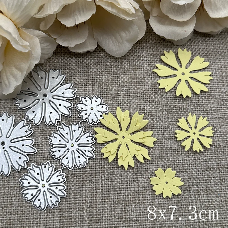 Nigikala flower leaf set Metal Cutting Dies Stencils For DIY Scrapbooking Decorative Handcraft Die Cutting Template Mold
