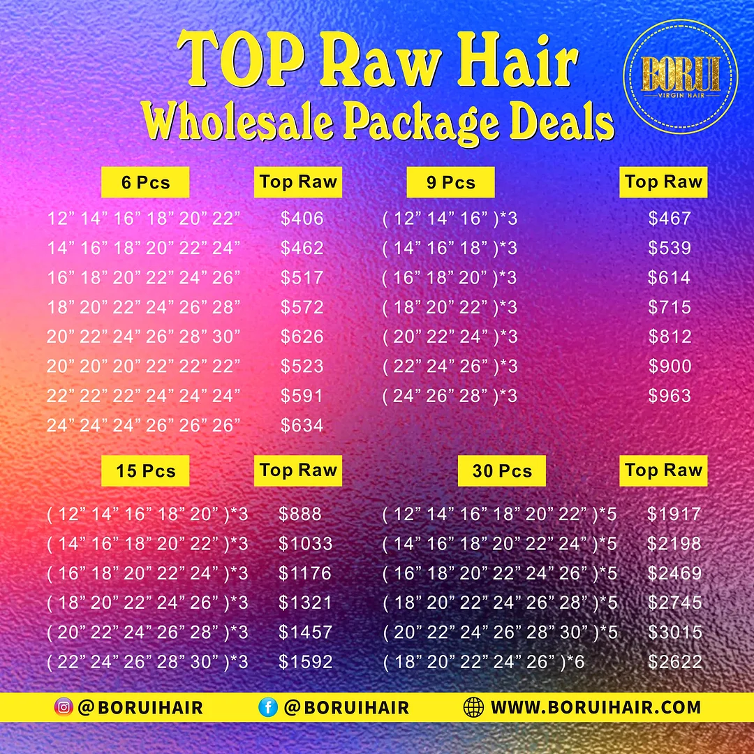 100% Unprocessed Top Raw Hair Bundles From One Single Donor Bundles Deals Free Shipping