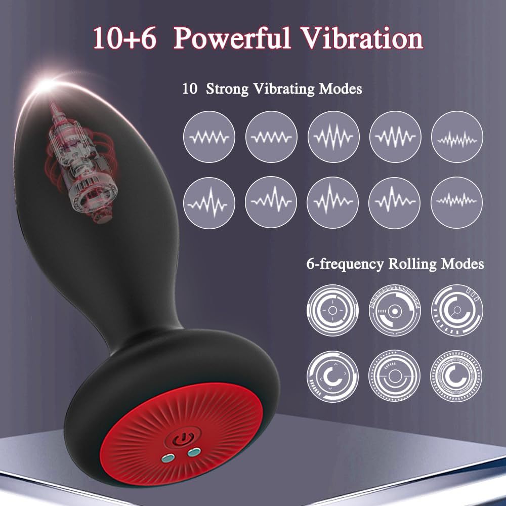 App Control 10 Vibrating 6 Rotation Modes Anal Vibrator