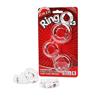 Joker Transparent Silicone Penis Ring Set