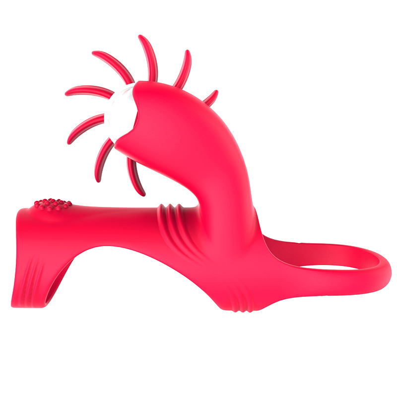 Rotating Tongue Male Mute Waterproof Masturbator Silicone Vibration Lock Ring Penis Ring Health Care Products
