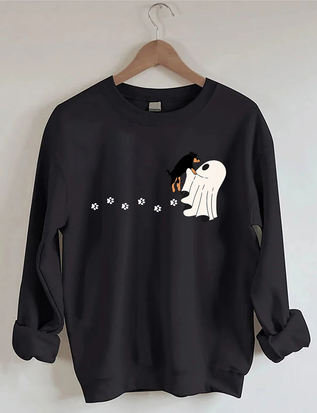 Сute Ghost Dog Halloween Sweatshirt