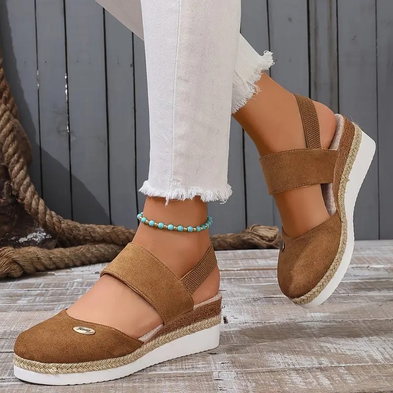 Women's Casual Breathable Slip On Orthopaedic Platform Sandals