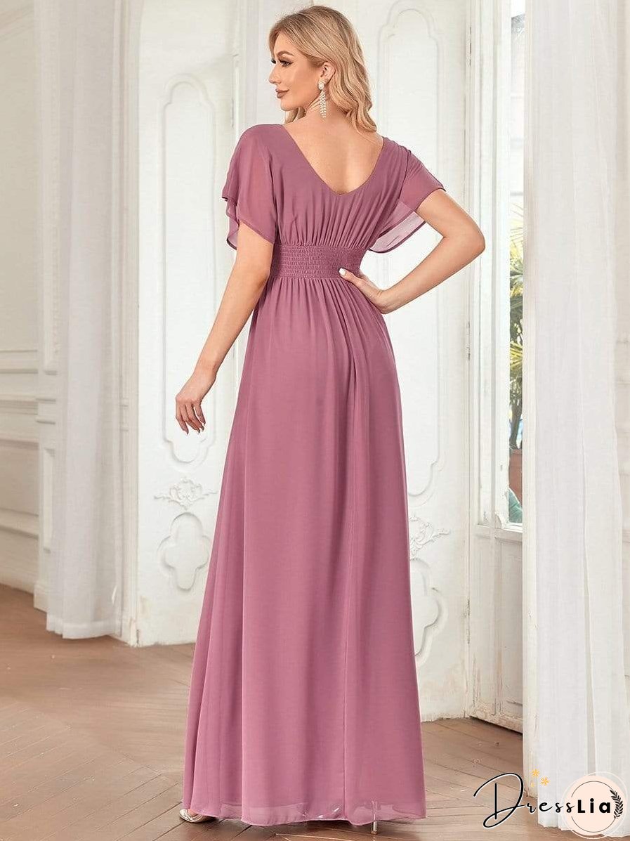 Flowy V-Neck Maxi Dress for Women