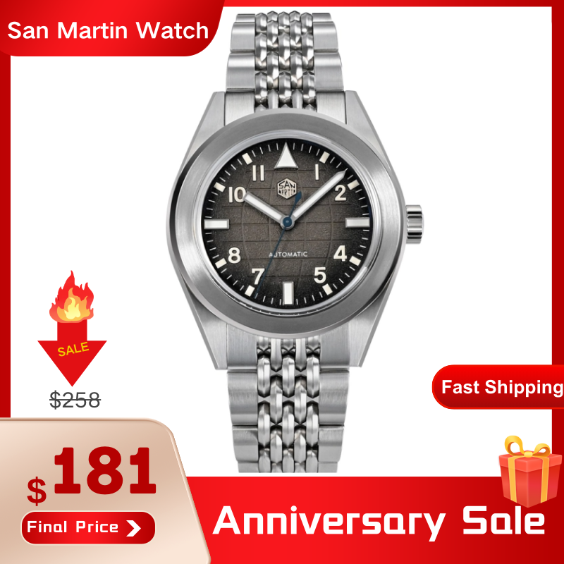 San Martin SN008G - logo applied upside down - question : r/ChineseWatches
