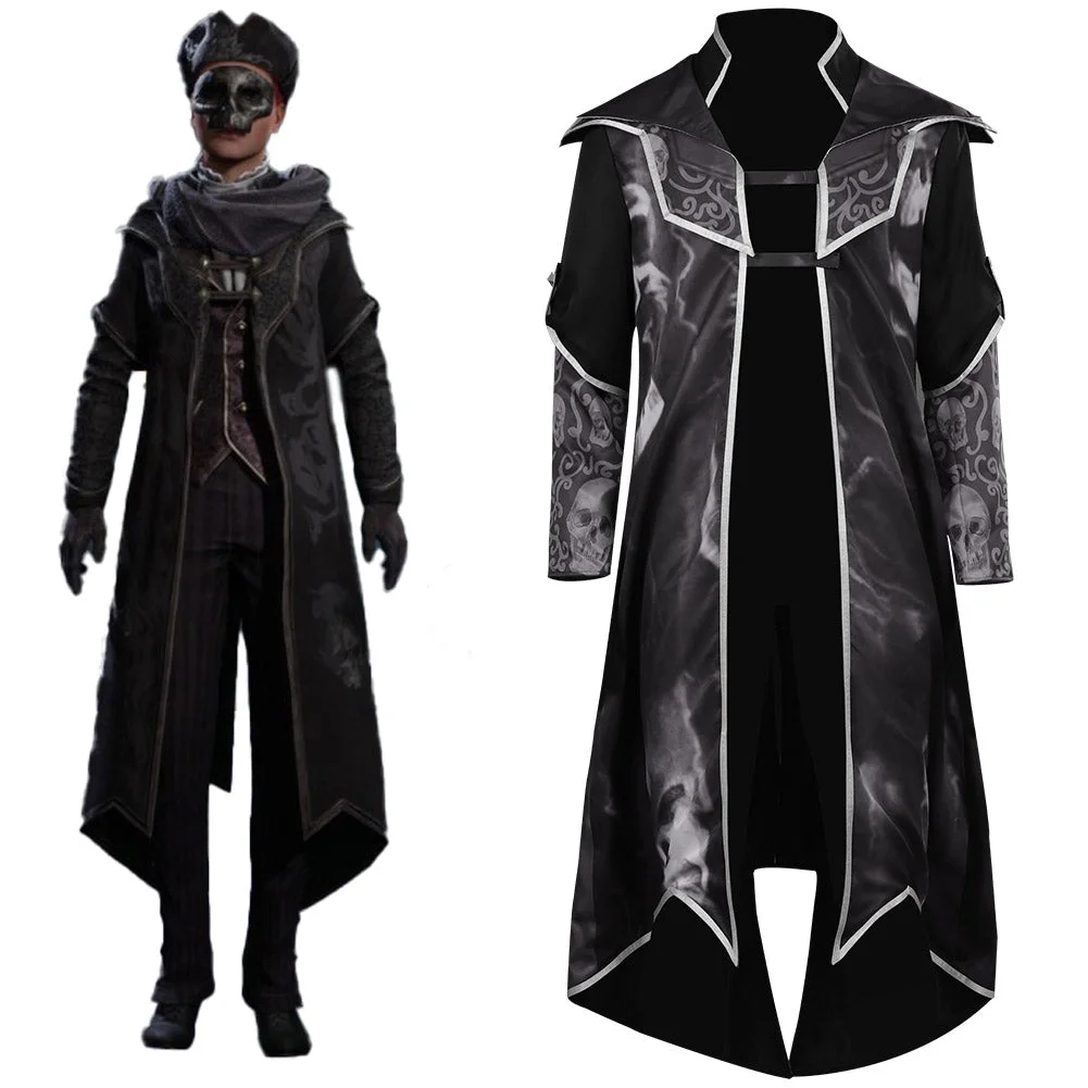Hogwarts Legacy Dark Arts Outfit Cosplay Costume Halloween Carnival Party Disguise Suit