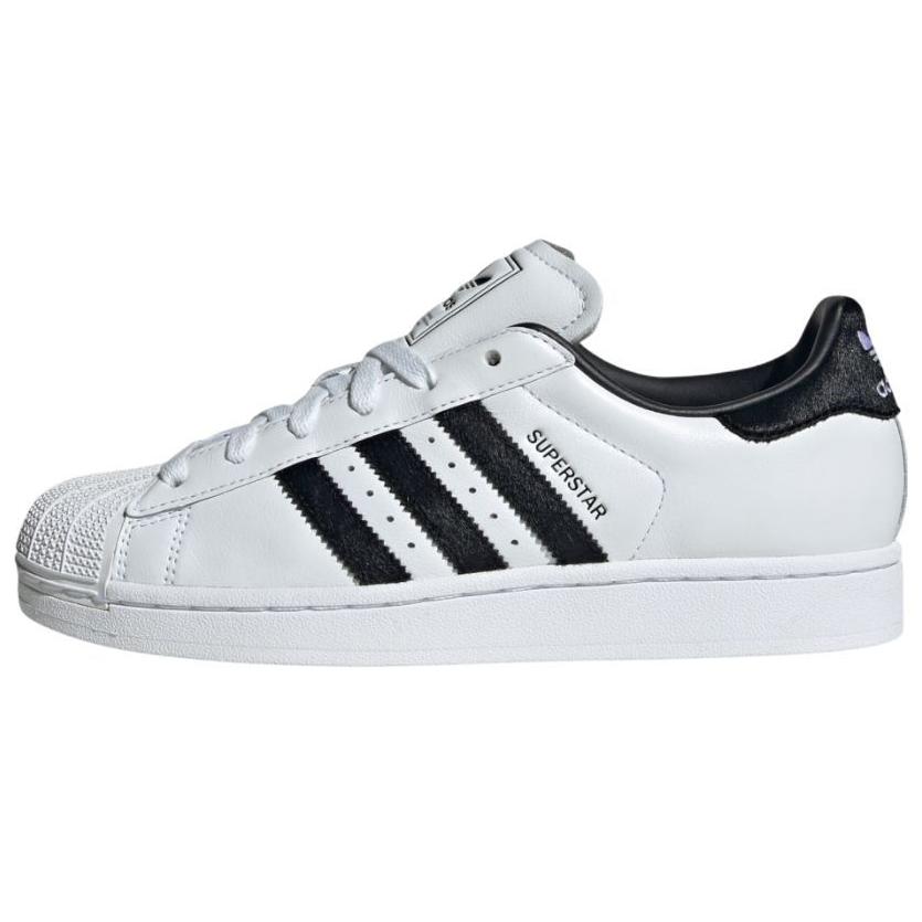 Adidas Superstar Ii White Black Pony Hair Women's