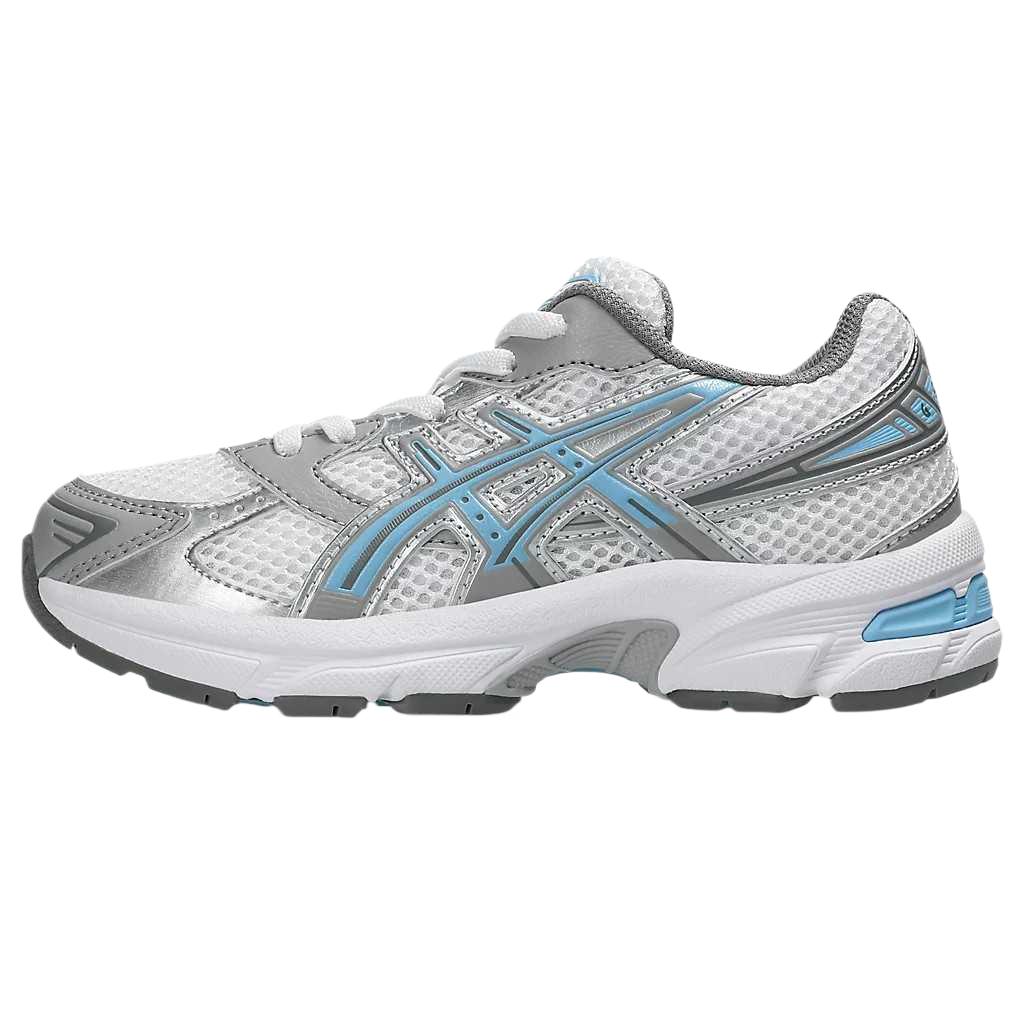 Asics Gel-1130 Anti-Slip And Wear-Resistant Breathable Low-Top Kids Lifestyle Shoes White/Sky Blue Kids'