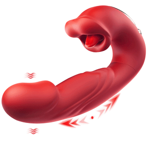 Tongue Licking Thrusting Vibrator Sex Toys G Spot Vibrator