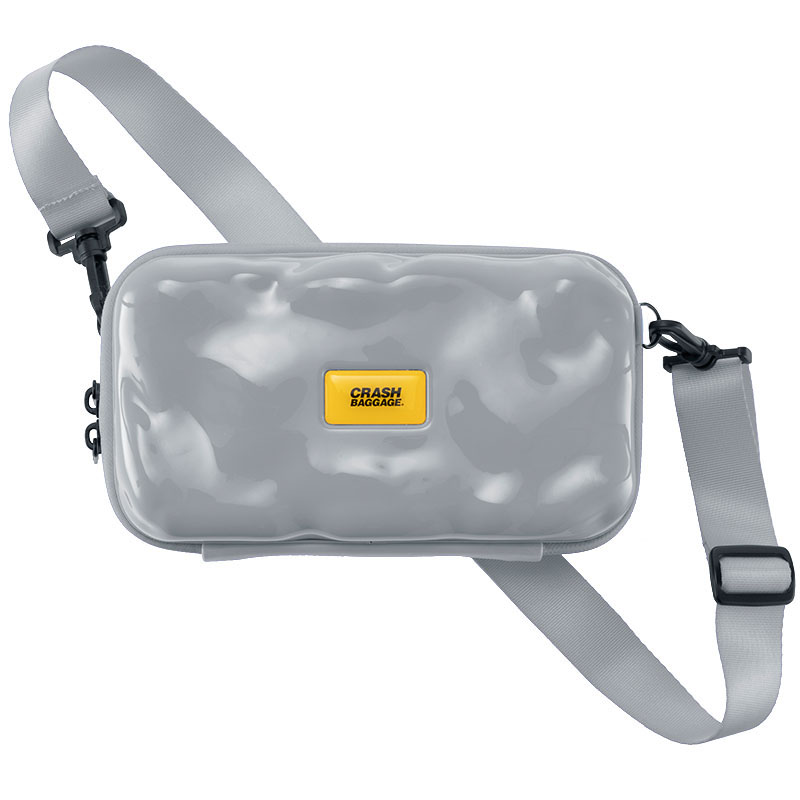 CrashBaggage Shiny PC Material Crossbody Bag Unisex