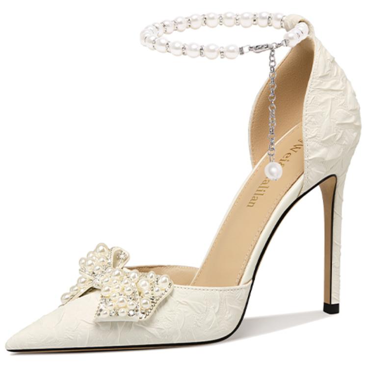 Lily Wei High Heels Women's White