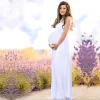 Maternity Maxi Chiffon Dresses Off Shoulders Pregnancy Photo Shoot Dresses