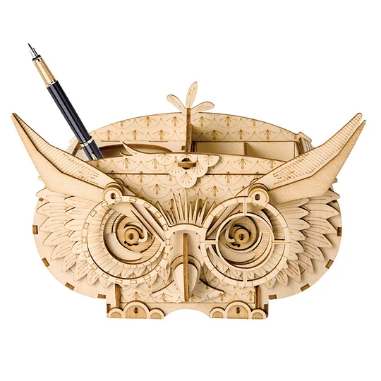 Rolife Owl Storage Box 3D Wooden Puzzle TG405 | Robotime Canada