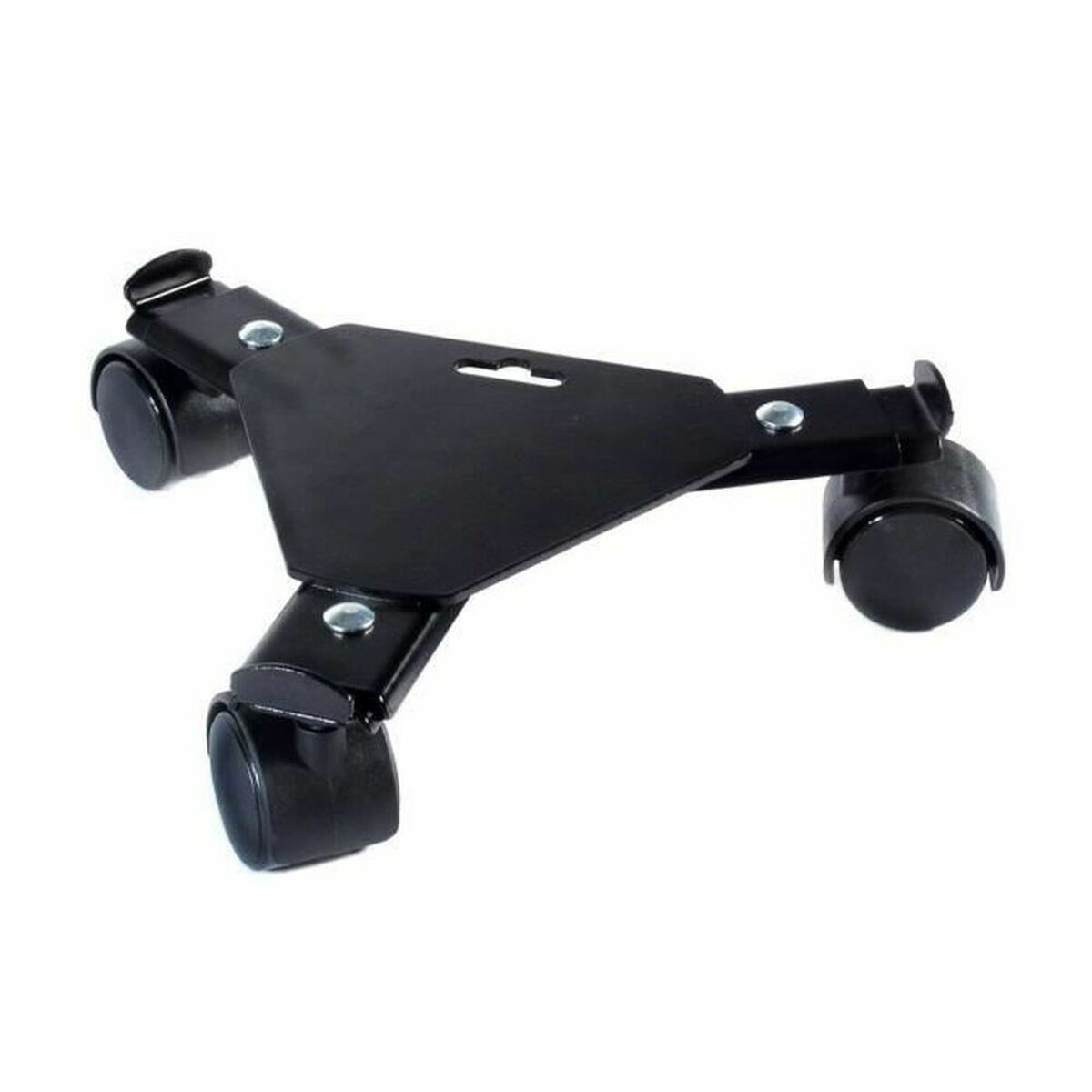 Flowerpot Standt with Wheels Nature Black Metal (&Oslash; 27/37 x 6 cm)