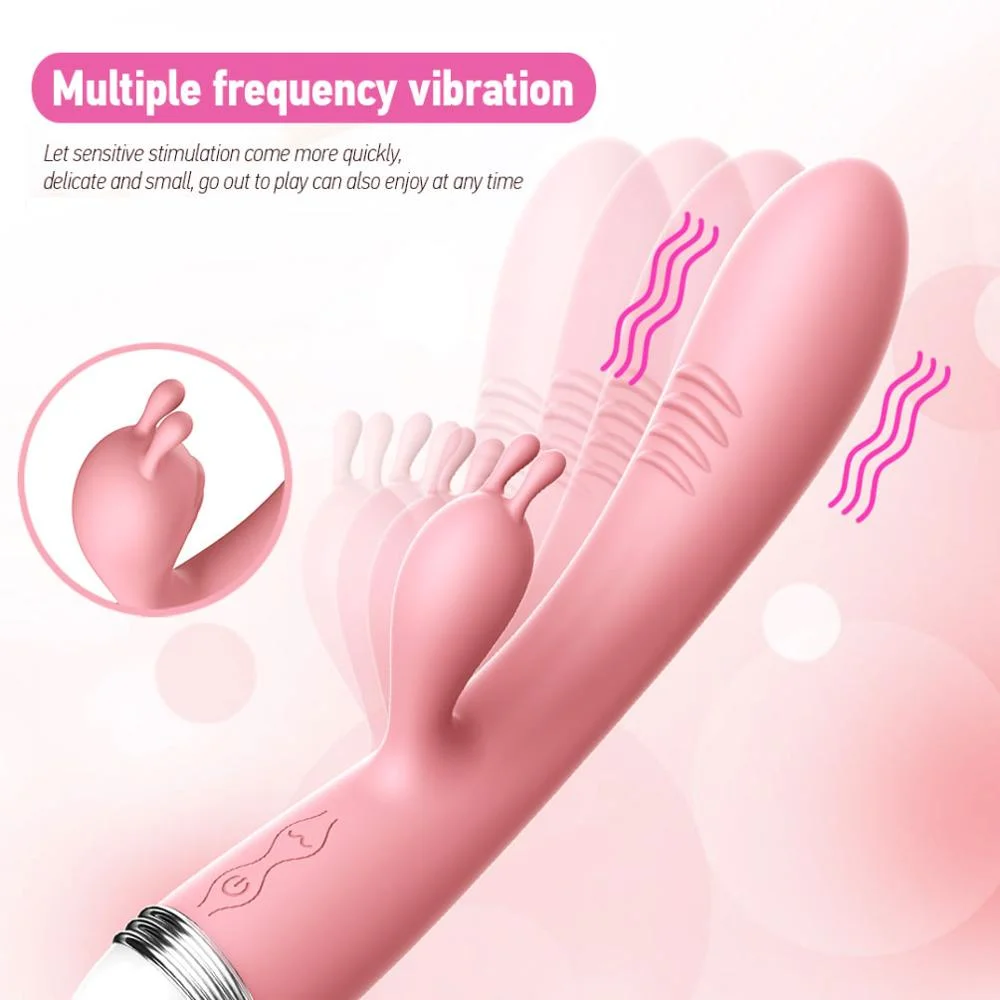 Rabbit Vibrator Strong Dildo Vibrator G-spot Clitoris Stimulator Vaginal Masturbation