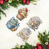 4Pcs Diamond Painting Butterfly Brooch for Wedding Party Gift