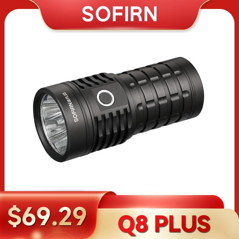 Sofirn Q8 Plus 超強力 LED 懐中電灯 16000lm sofirn Q8 Plus Powerful Flashlight max 16000 Lumens, Max 554