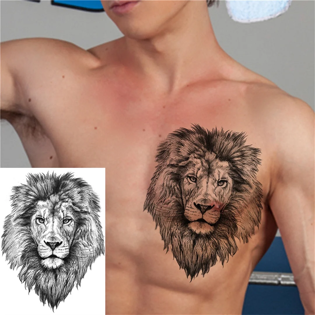 Flower Skull Temporary Tattoos For Women Men Adults Evil Skeleton Tattoo Sticker Fake Lavender Big Rose Black Tatoos Body Thigh